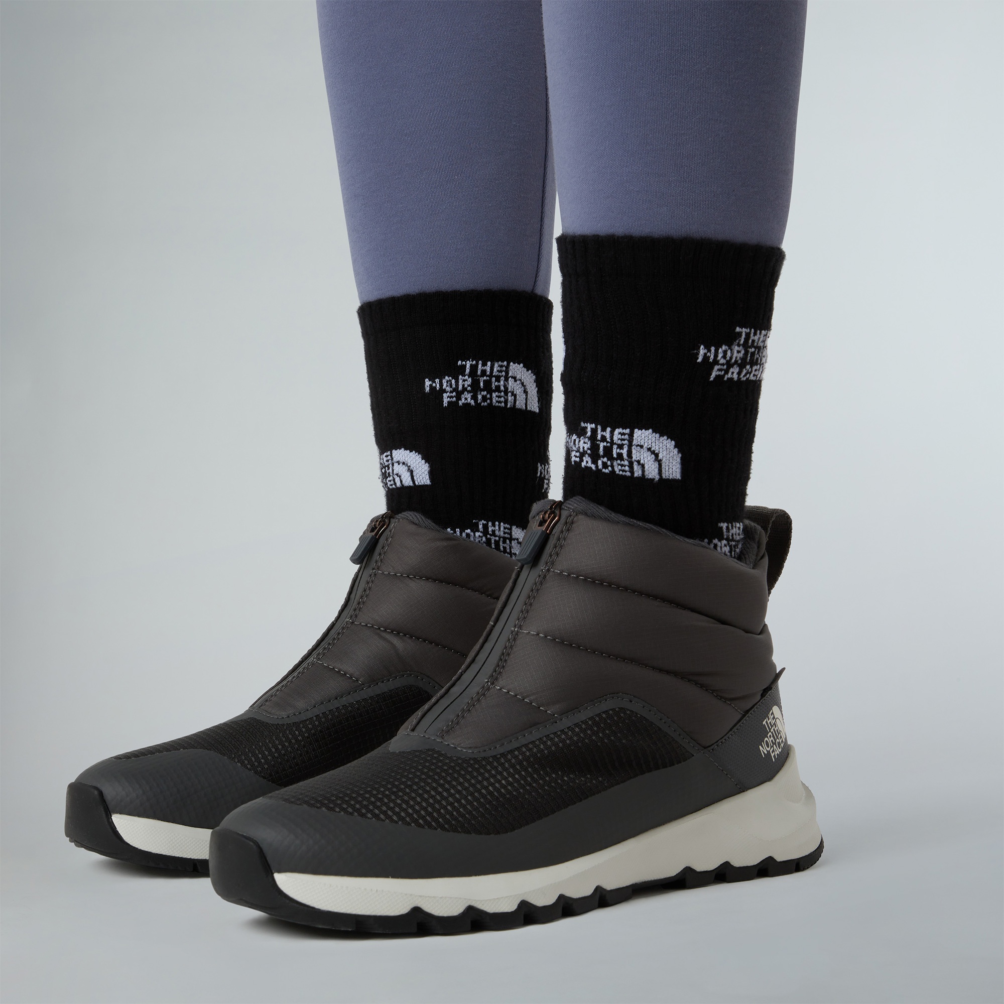 The North Face Thermoball Progressive Fermuarlı Kadın Gri Bot