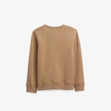  Gap V-Fa Logo Crew Çocuk Kahverengi Sweatshirt