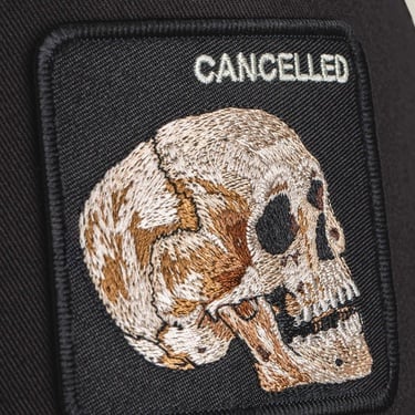  Goorin Bros Cancelled Skull Unisex Siyah Şapka