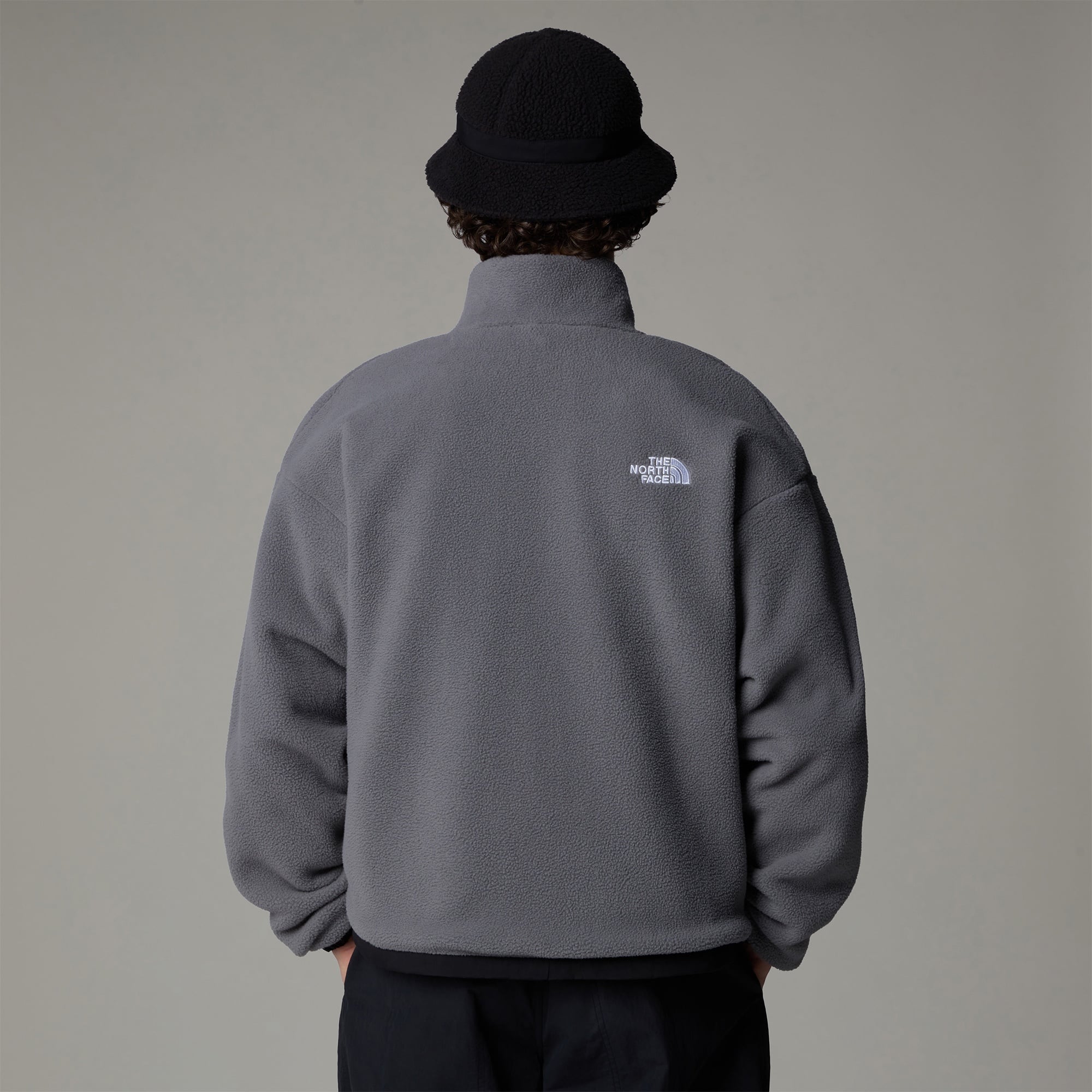 The North Face Erkek Yumiori Siyah/Koyu Gri Çift Taraflı Polar Mont