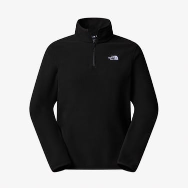  The North Face Glacier Fleece Erkek Fermuarlı Siyah Polar Üst