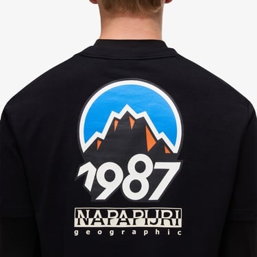  Napapijri S-Montepiana Erkek Siyah T-Shirt