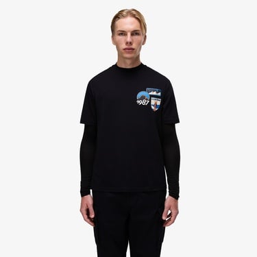  Napapijri S-Montepiana Erkek Siyah T-Shirt