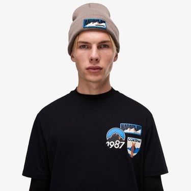  Napapijri S-Montepiana Erkek Siyah T-Shirt