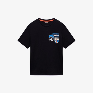  Napapijri S-Montepiana Erkek Siyah T-Shirt