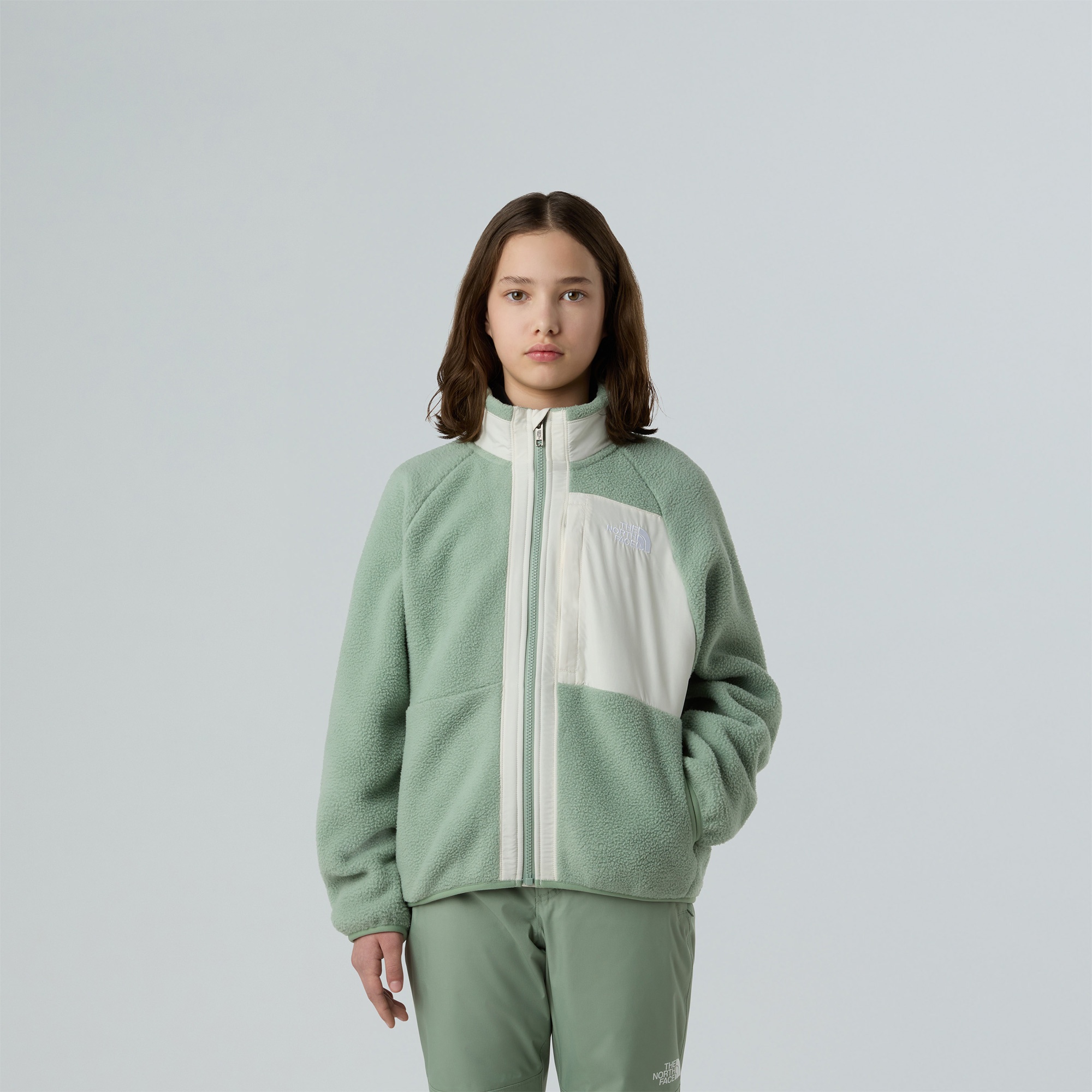 The North Face Yumiori Full Zipped Çocuk Yeşil Polar Üst