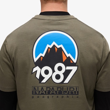  Napapijri S-Montepiana Erkek Yeşil T-Shirt