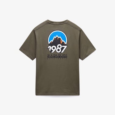  Napapijri S-Montepiana Erkek Yeşil T-Shirt