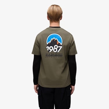  Napapijri S-Montepiana Erkek Yeşil T-Shirt