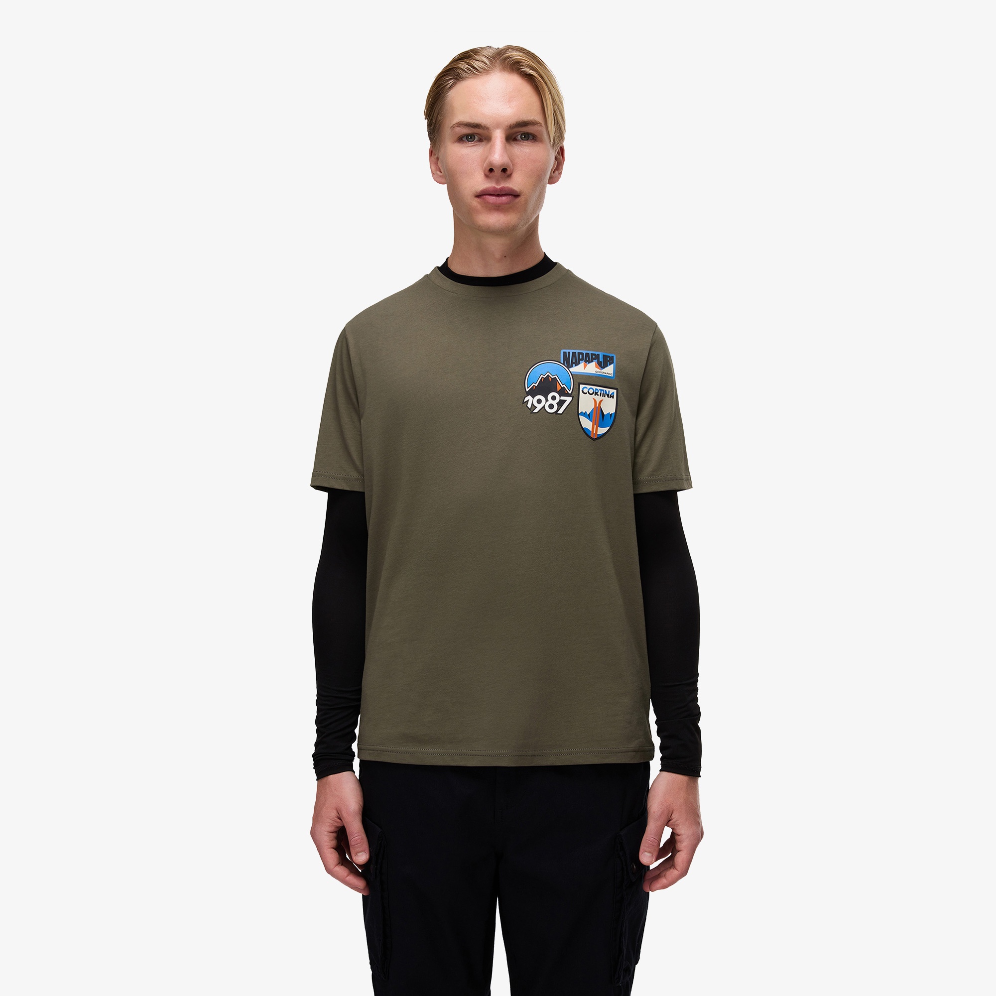 Napapijri S-Montepiana Erkek Yeşil T-Shirt