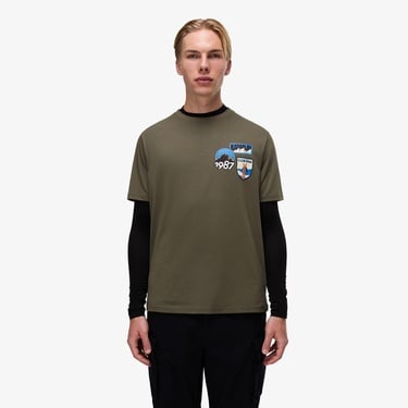  Napapijri S-Montepiana Erkek Yeşil T-Shirt