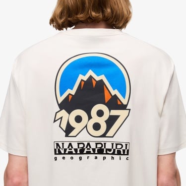  Napapijri S-Montepiana Erkek Bej T-Shirt