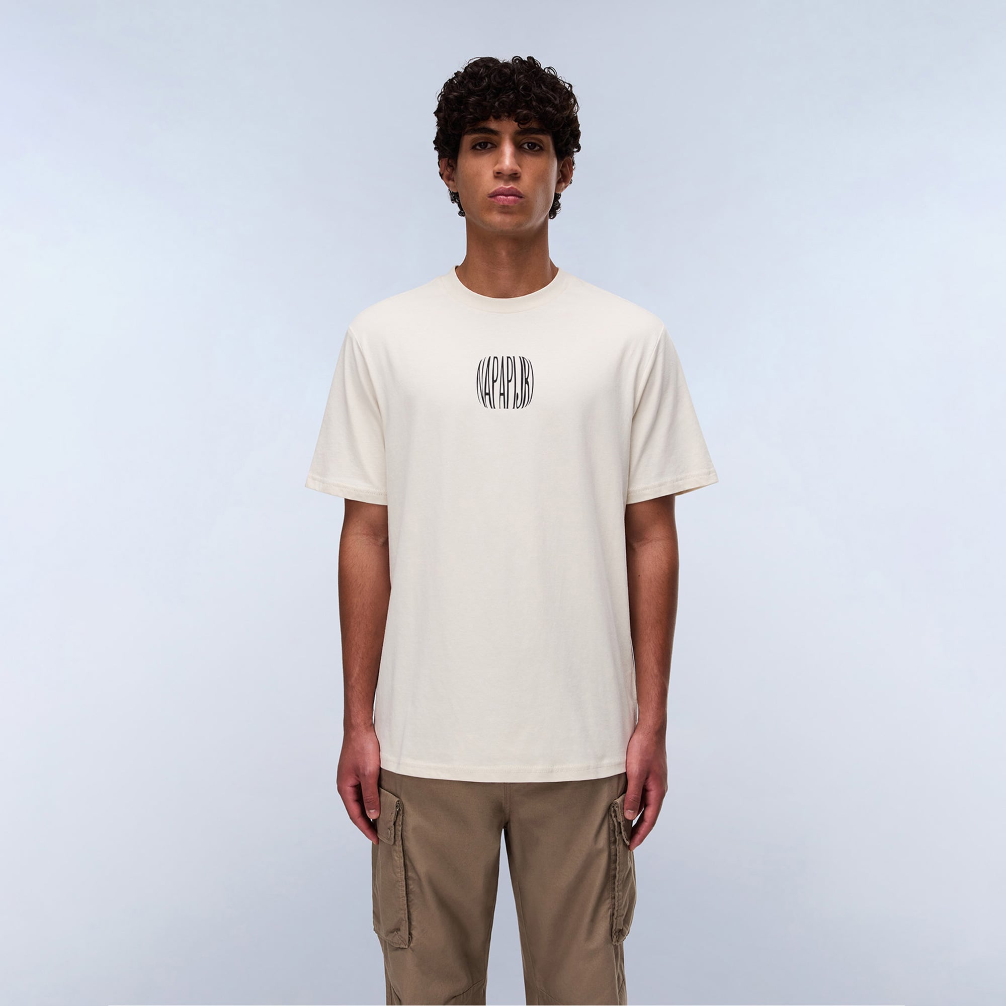  Napapijri Yukis Erkek Beyaz T-Shirt