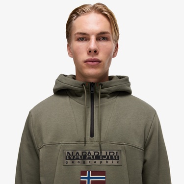  Napapijri Burgee 2.0 Erkek Yeşil Sweatshirt