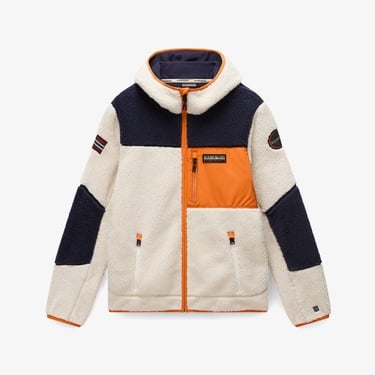  Napapijri Yupik 3 Erkek Krem Polar Ceket