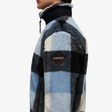  Napapijri T-Montepiana Erkek Mavi Polar Ceket