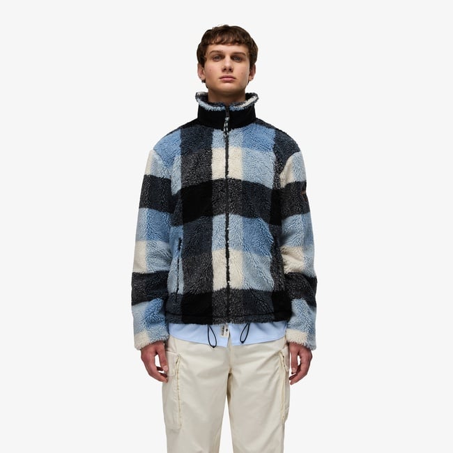  Napapijri T-Montepiana Erkek Mavi Polar Ceket