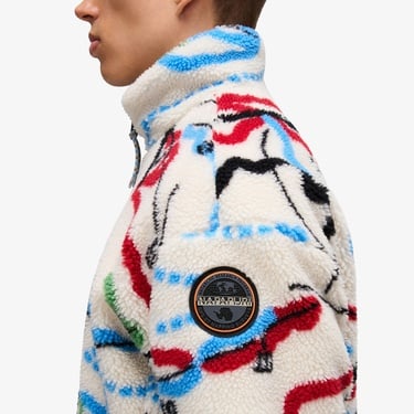  Napapijri T-Fiemme Erkek Renkli Polar Ceket