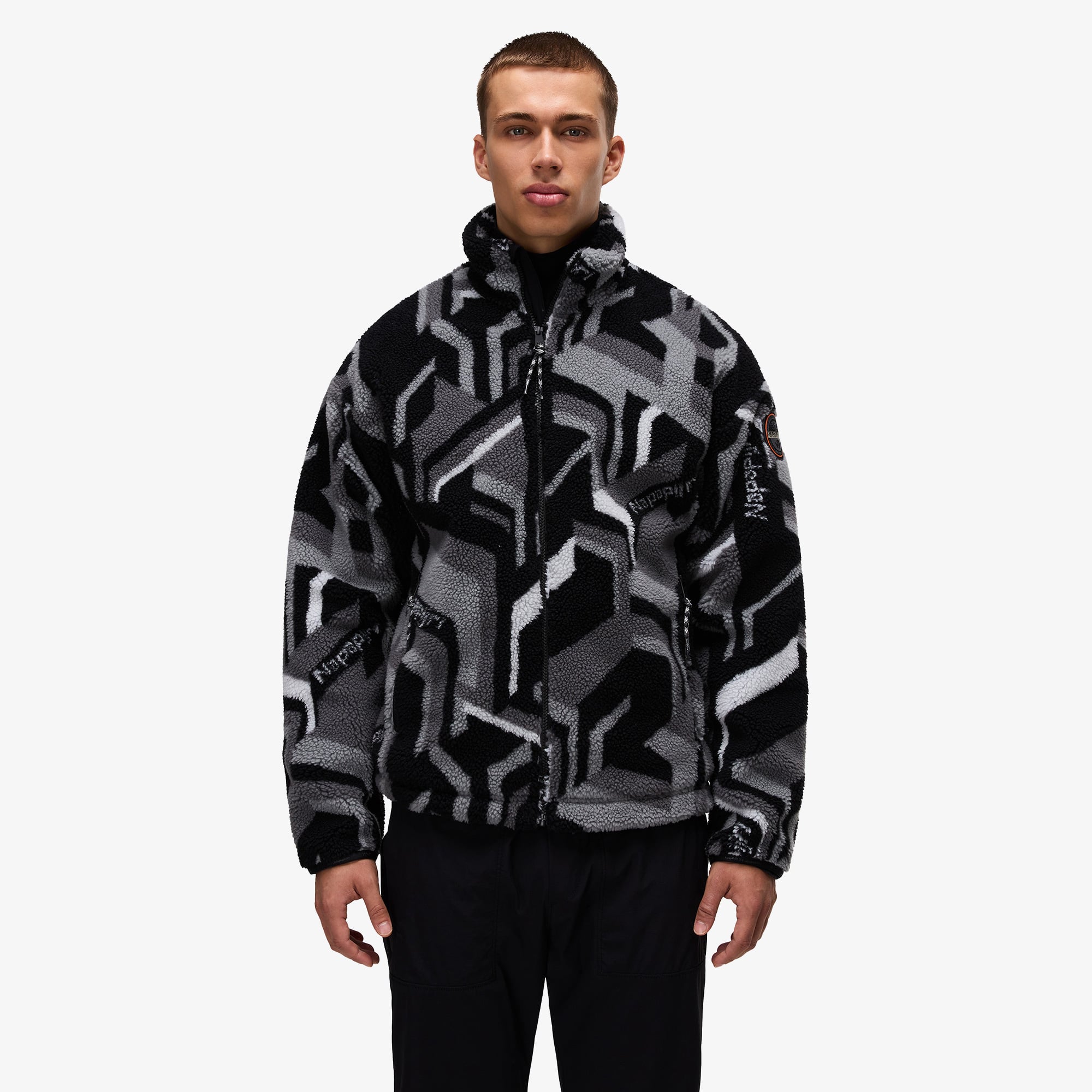  Napapijri T-Fiemme Erkek Gri Polar Ceket