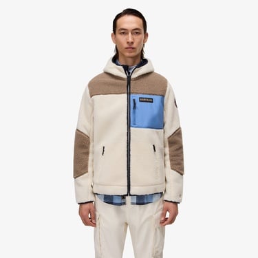  Napapijri Yupik 3 Erkek Krem Polar Ceket