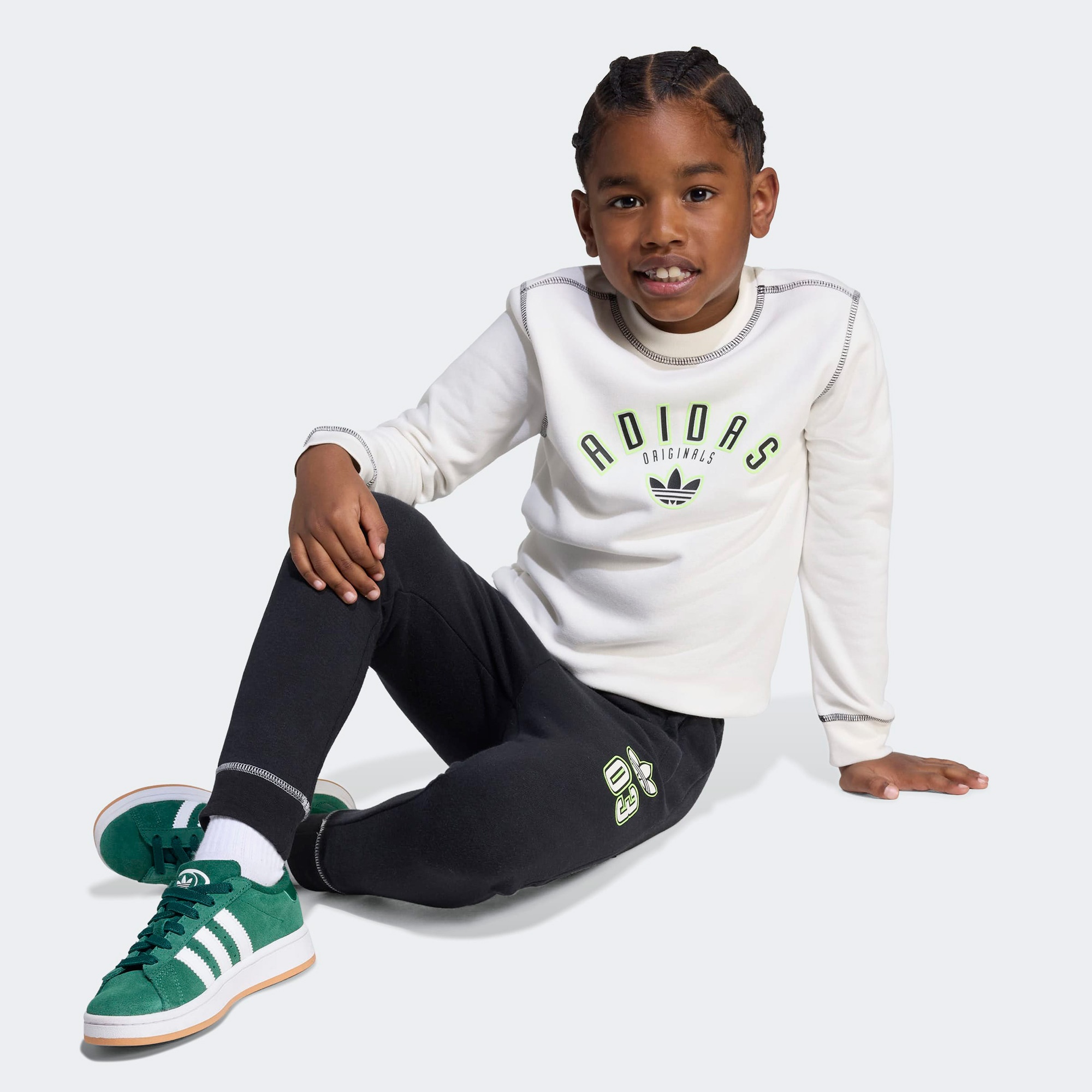 adidas Cre Set Çocuk Beyaz Eşofman Takımı