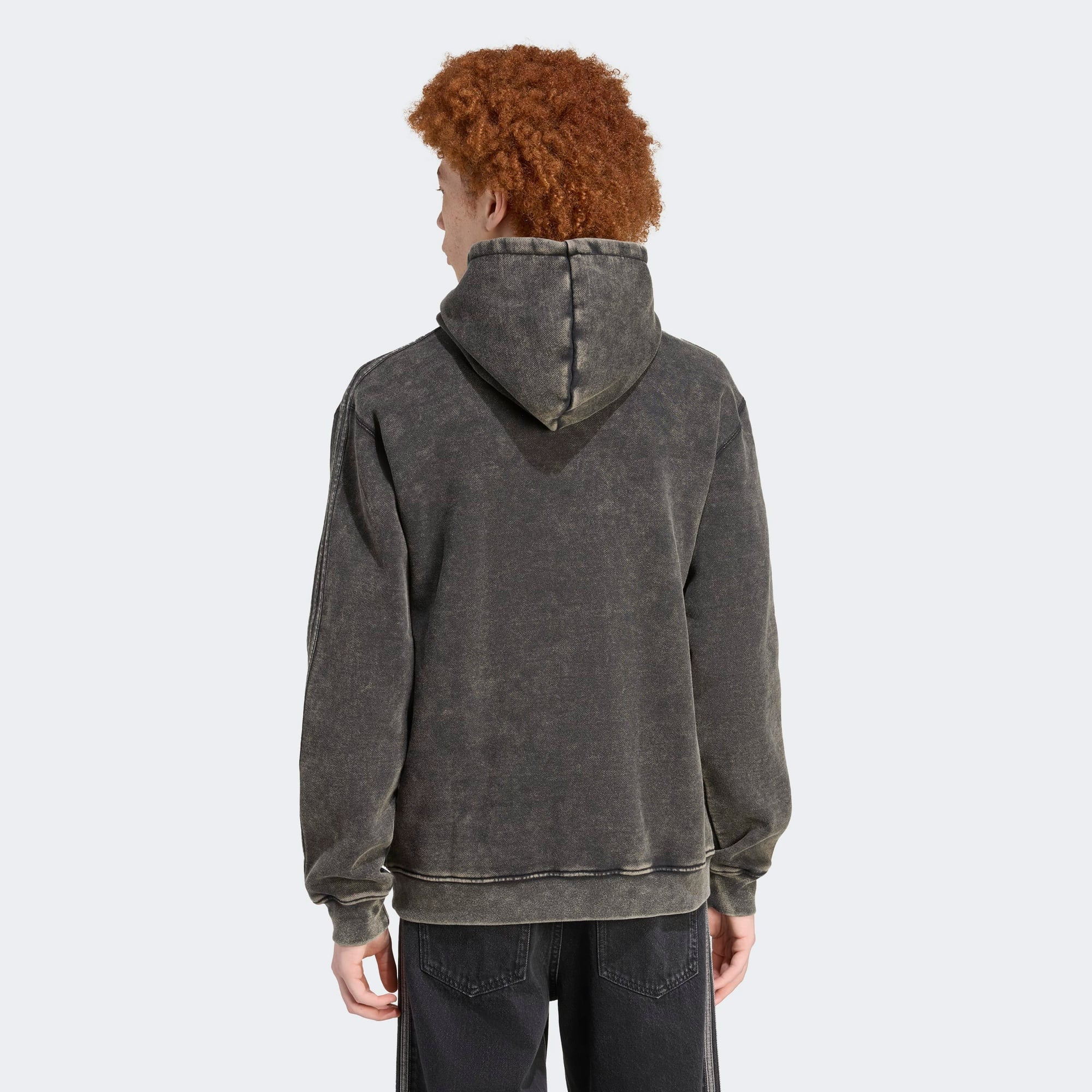 adidas sh Hoodıe Erkek Gri Sweatshirt