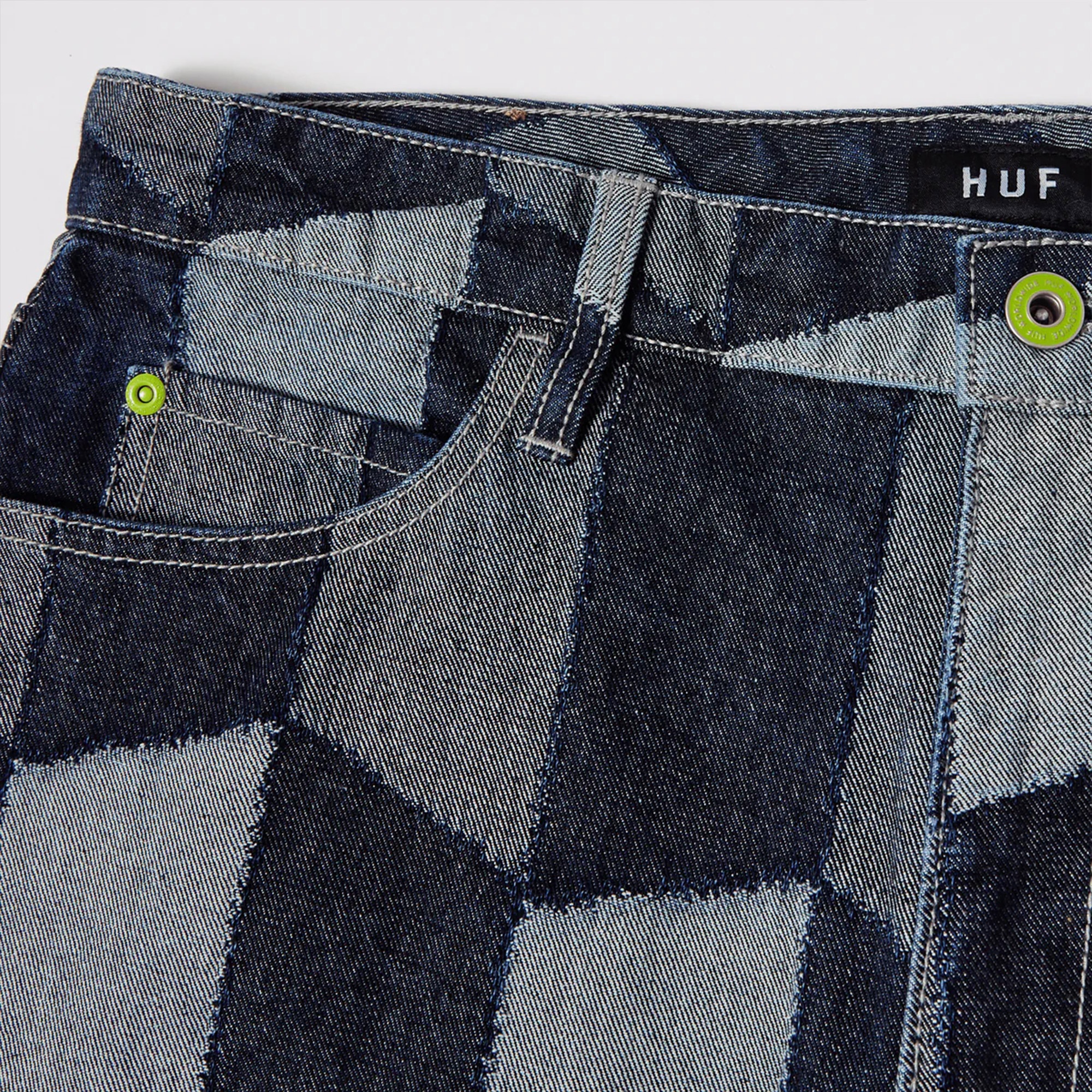 Huf Patchwork Denim Erkek Lacivert Pantolon