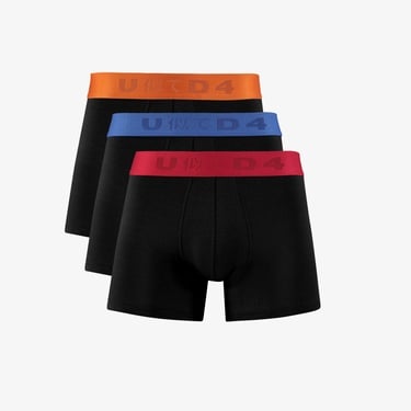 UNITED4 Classic Erkek Siyah Boxer
