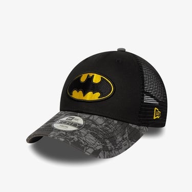  New Era  Dc 9Forty Trucker Batman Çocuk Siyah Şapka