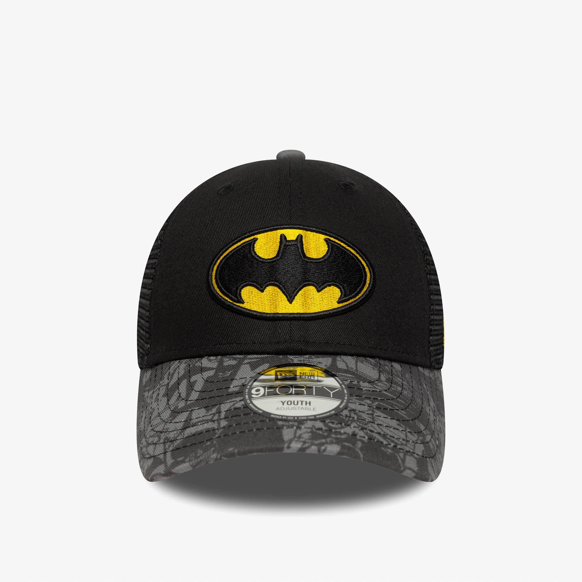 New Era  Dc 9Forty Trucker Batman Çocuk Siyah Şapka