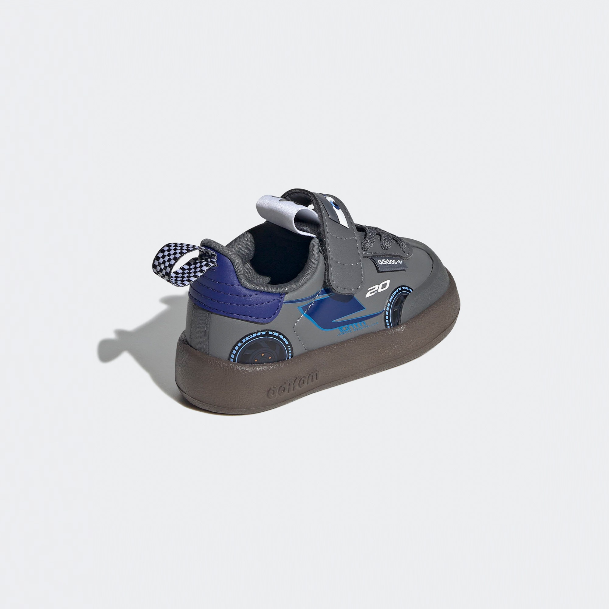 adidas Pixar Cars Adifom Samba 360 Bebek Koyu Gri Ayakkabı