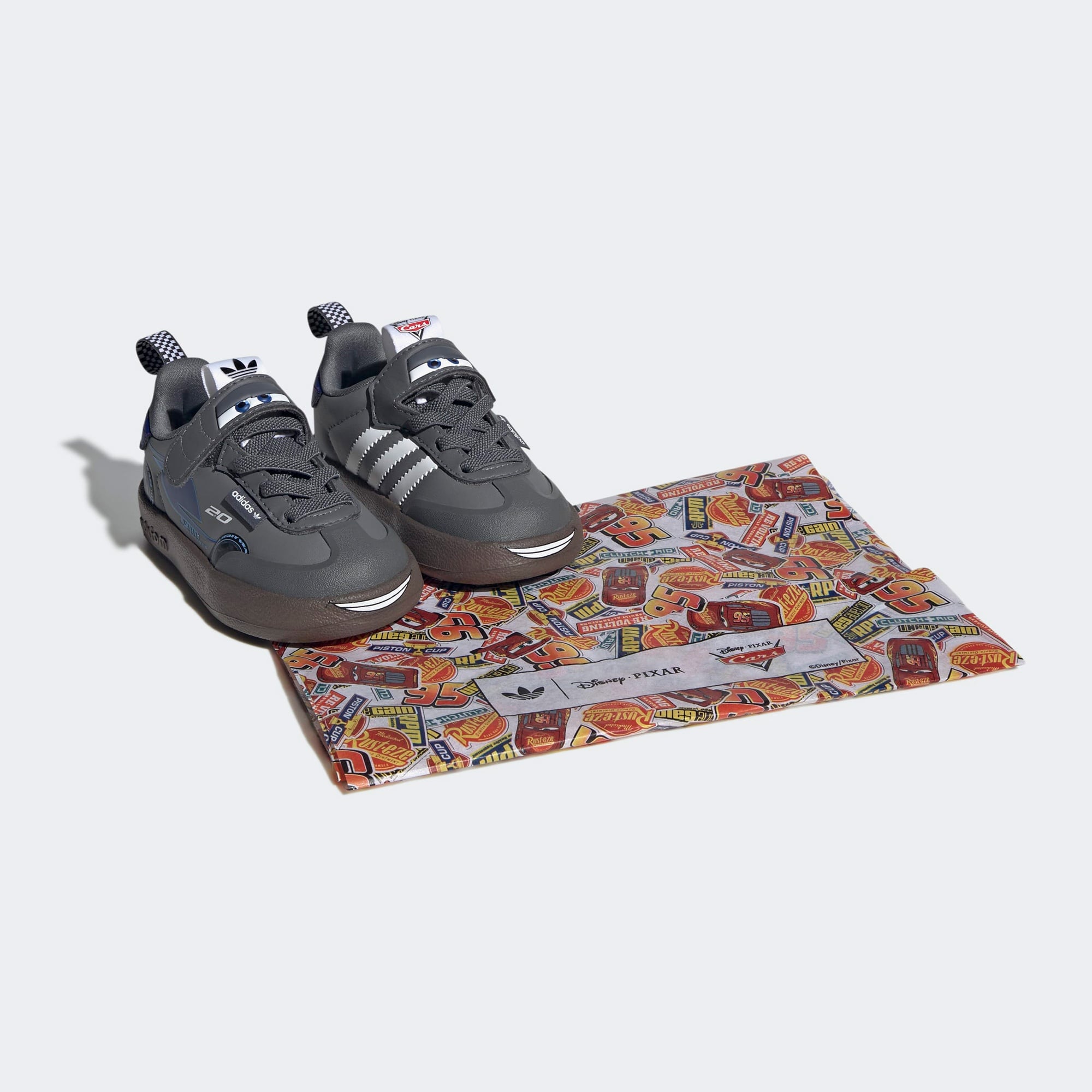 adidas Pixar Cars Adifom Samba 360 Bebek Koyu Gri Ayakkabı