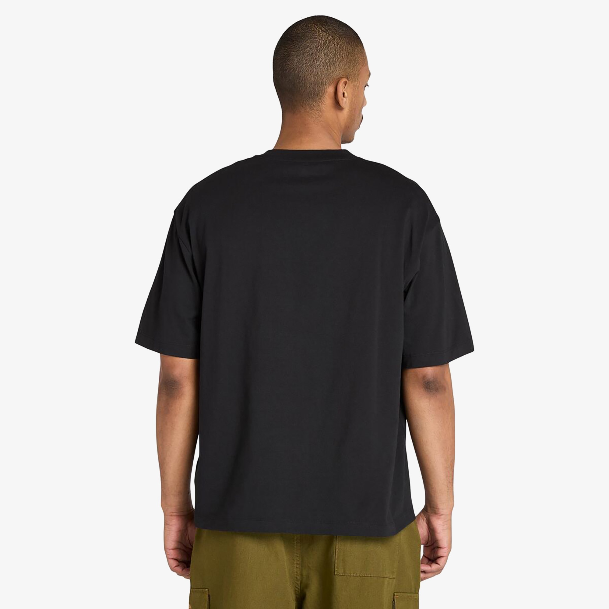 Timberland Hampthon Tonal Stack Logo Erkek Siyah T-Shirt
