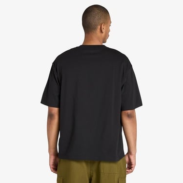  Timberland Hampthon Tonal Stack Logo Erkek Siyah T-Shirt