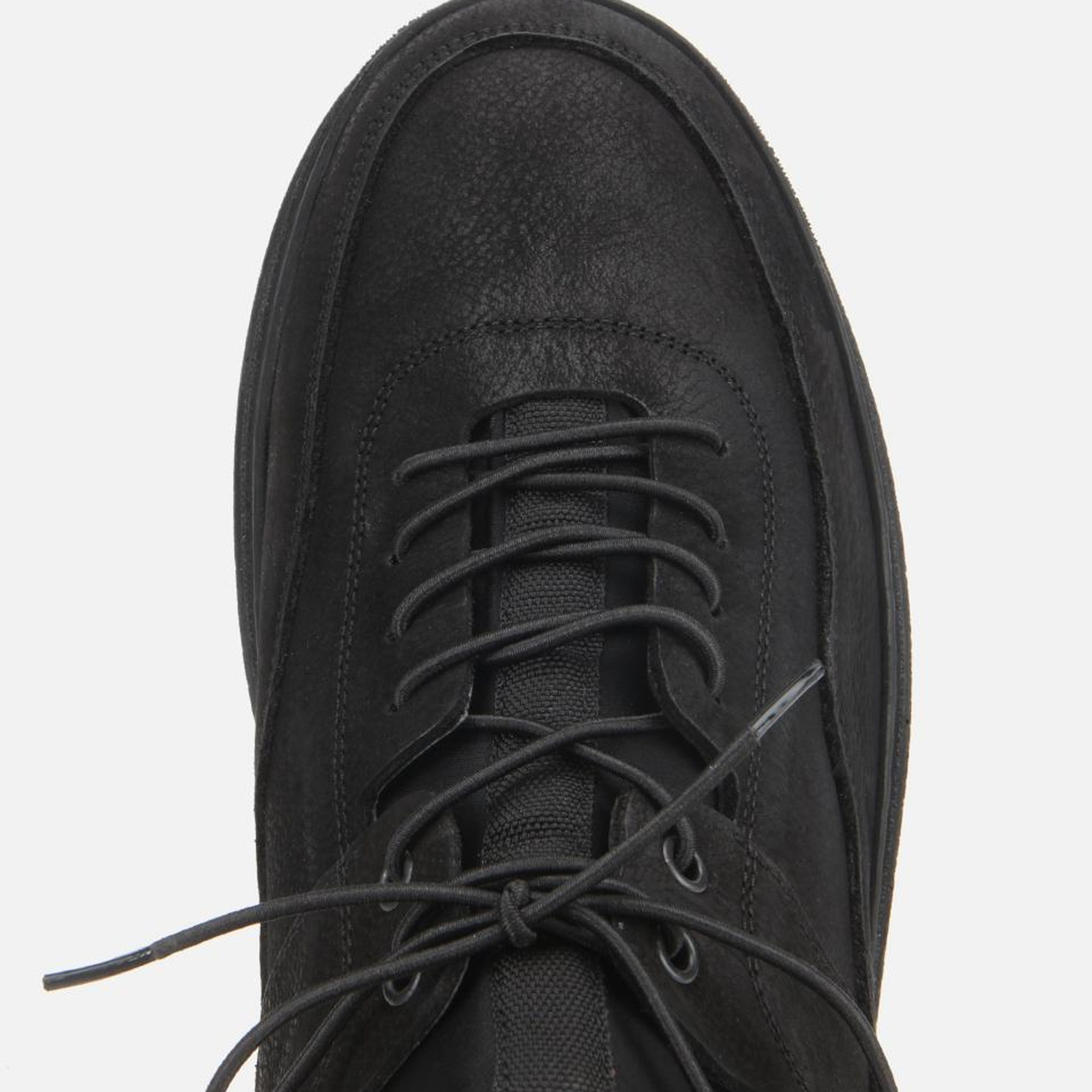 Erkek Nubuk Deri Siyah Rahat Tabanlı Spor Ayakkabı