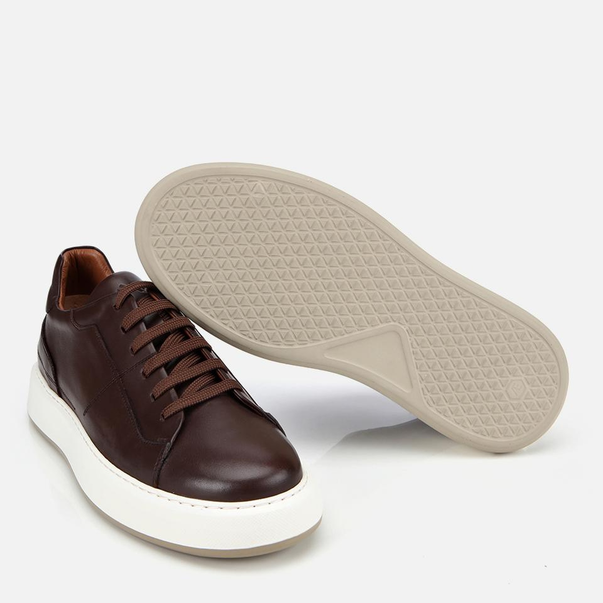 Erkek Deri Kahverengi Yumuşak Dokulu Günlük Ayakkabı