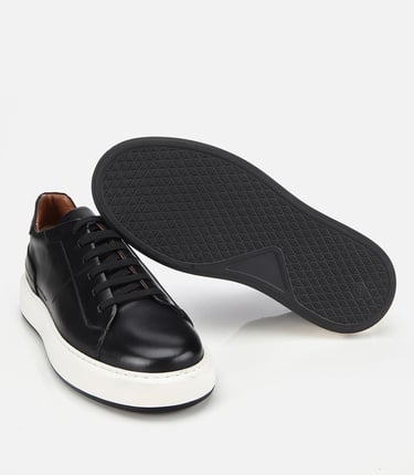  Erkek Deri Siyah Yumuşak Dokulu Günlük Ayakkabı