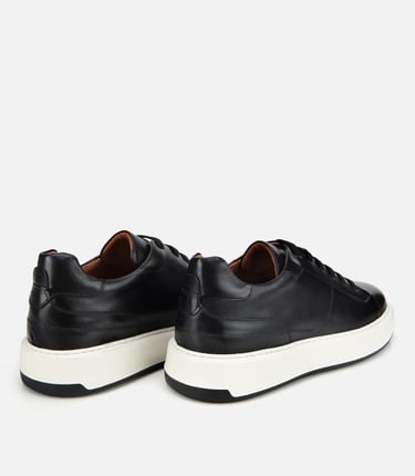  Erkek Deri Siyah Yumuşak Dokulu Günlük Ayakkabı