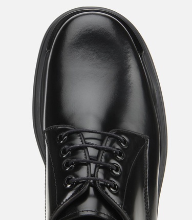  Erkek Açma Deri Siyah Yüksek Tabanlı Günlük Ayakkabı