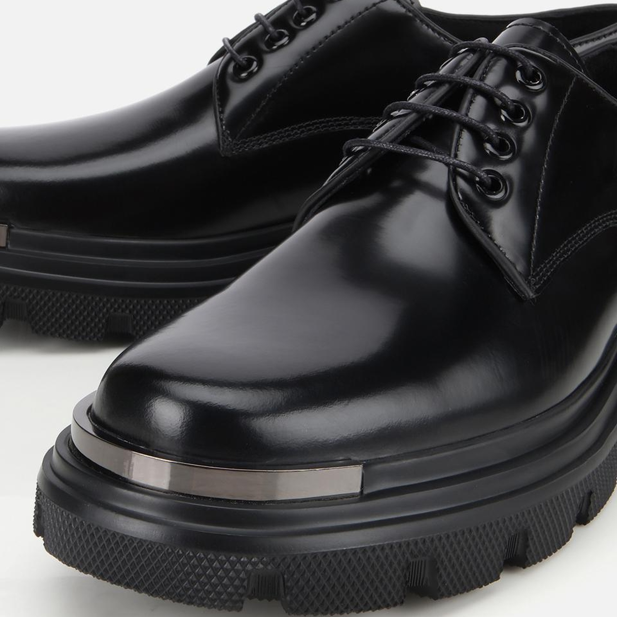 Erkek Açma Deri Siyah Yüksek Tabanlı Günlük Ayakkabı