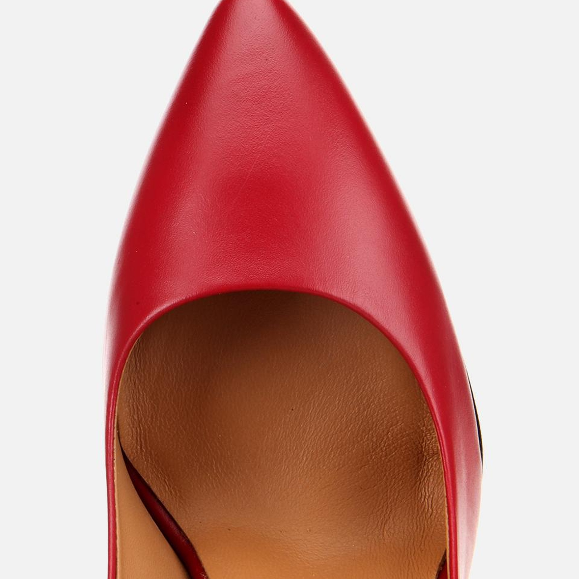 Kadın Deri Kırmızı Yüksek Topuklu Stiletto