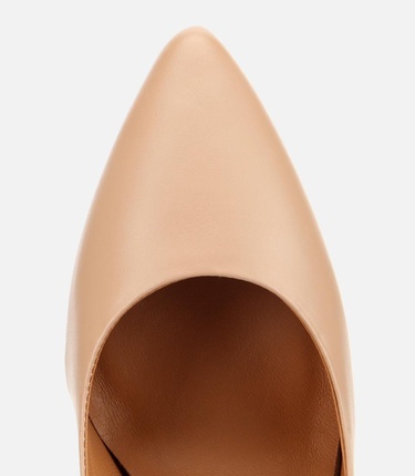  Kadın Deri Bej Yüksek Topuklu Stiletto