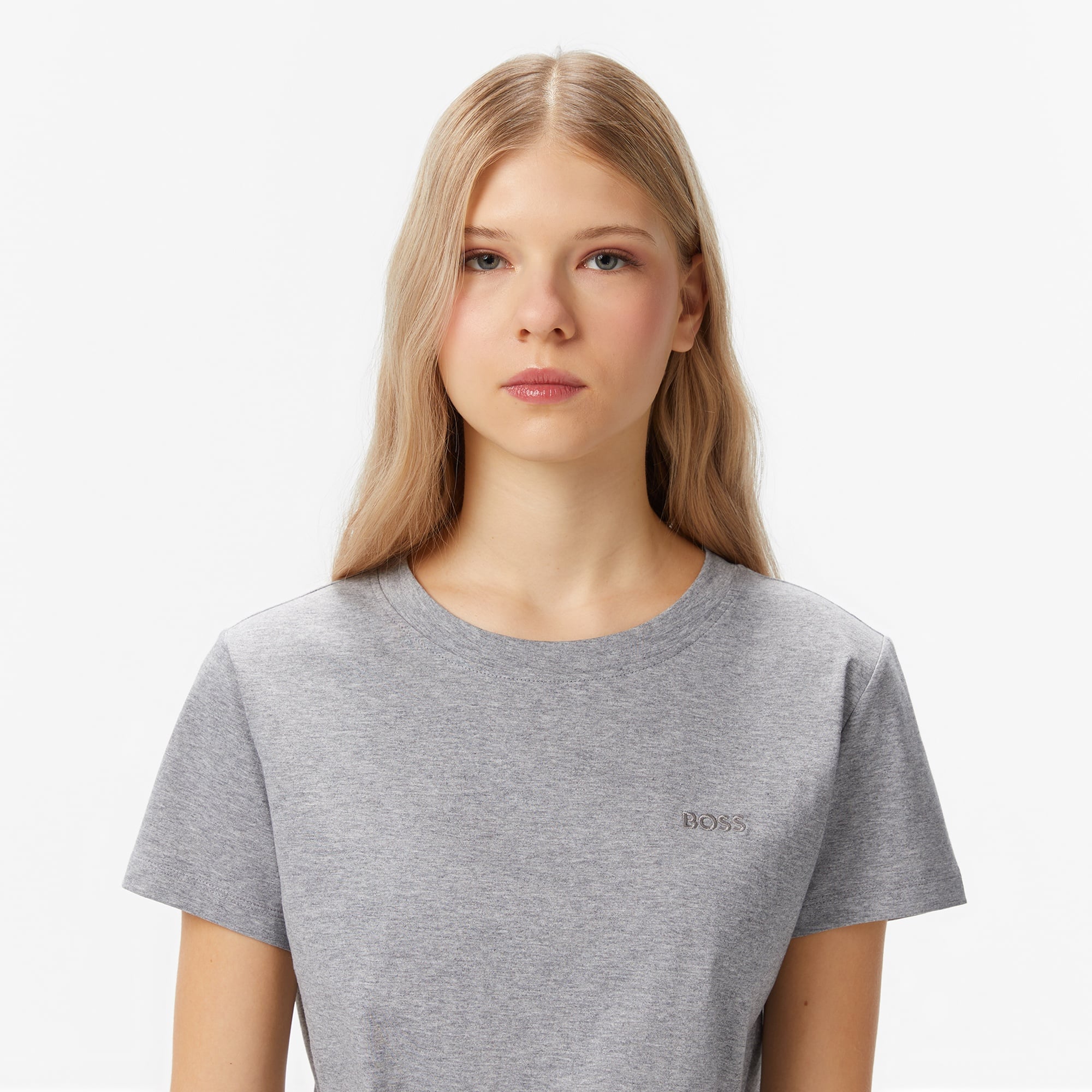 Boss Kadın Gri T-Shirt