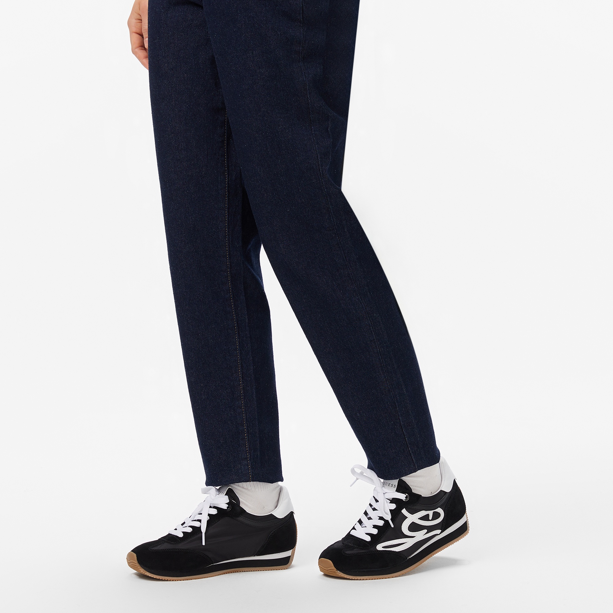 Guess Skroll Suede Kadın Siyah Sneaker