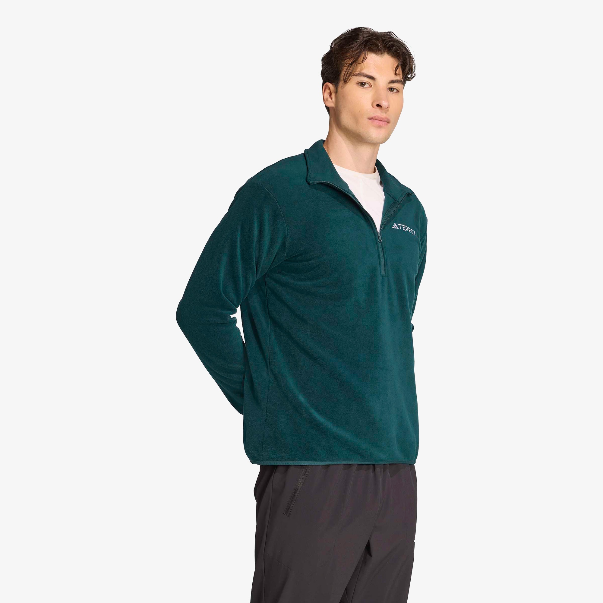 Adidas Mountain Essentials Fleece Erkek Yeşil Polar