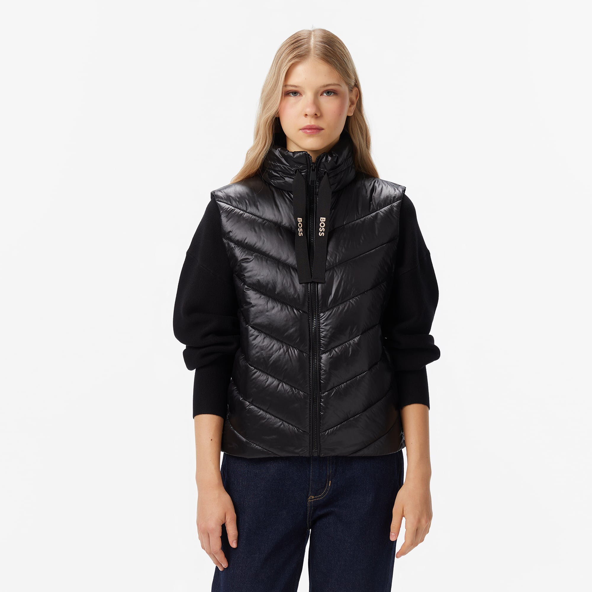  Boss Kadın Siyah Yelek