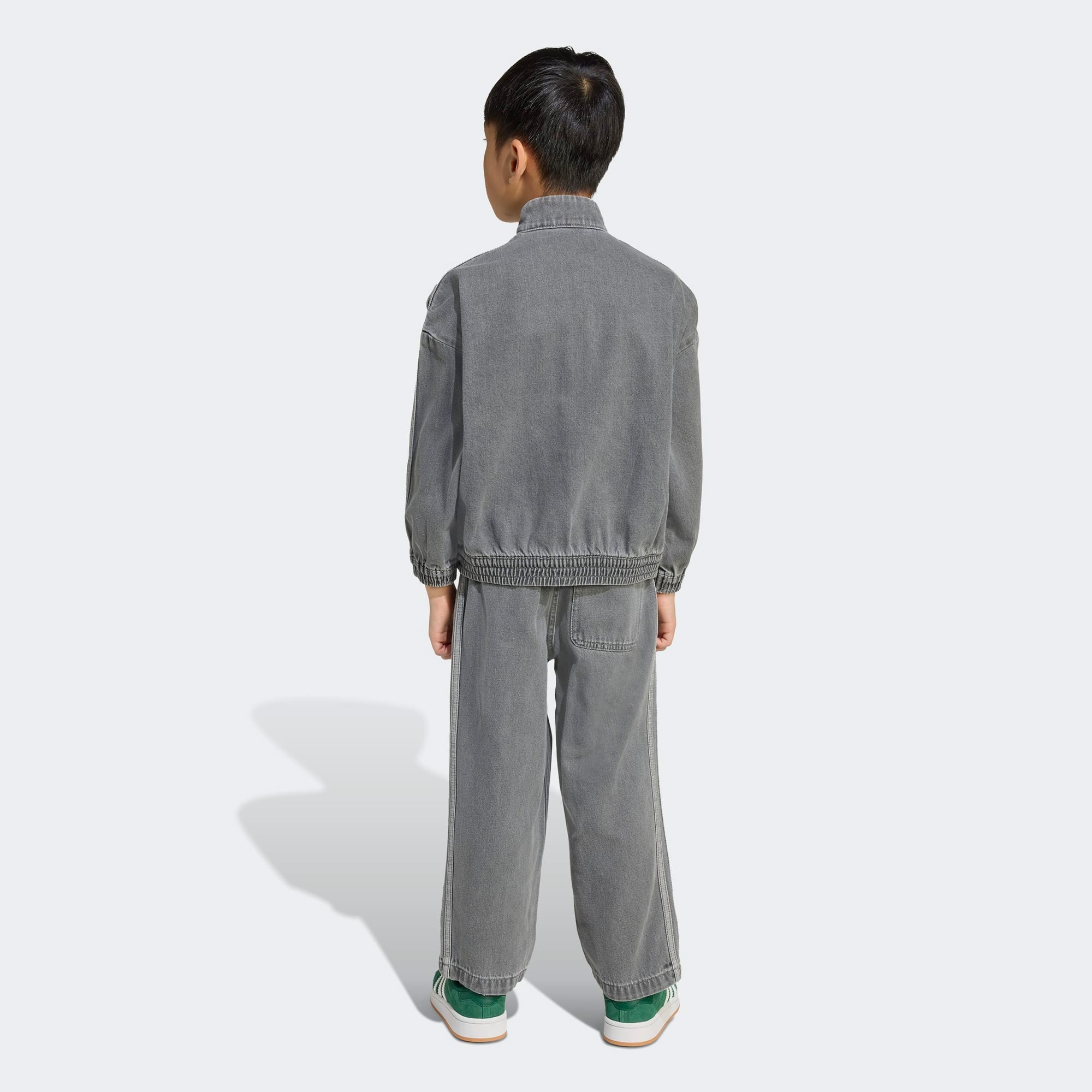 adidas Denim Crew Set Çocuk Gri Eşofman Takımı