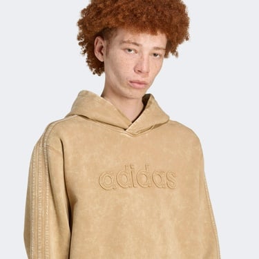  adidas sh Hoodıe Erkek Bej Sweatshirt