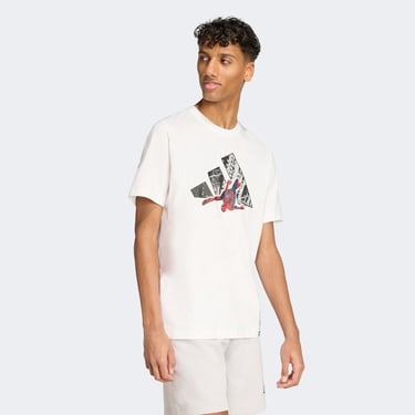  adidas M Spıderman T-S Erkek Beyaz T-Shirt