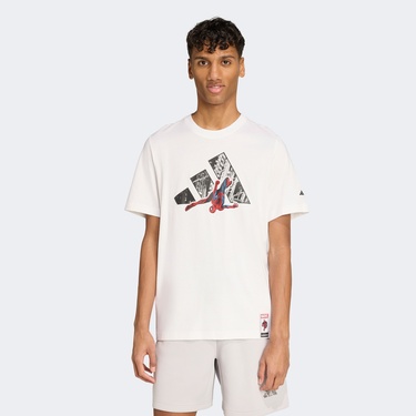  adidas M Spıderman T-S Erkek Beyaz T-Shirt